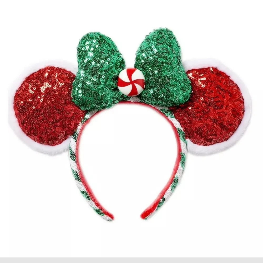 Disney Parks Minnie Ears Mickey Very Merry Christmas  headband